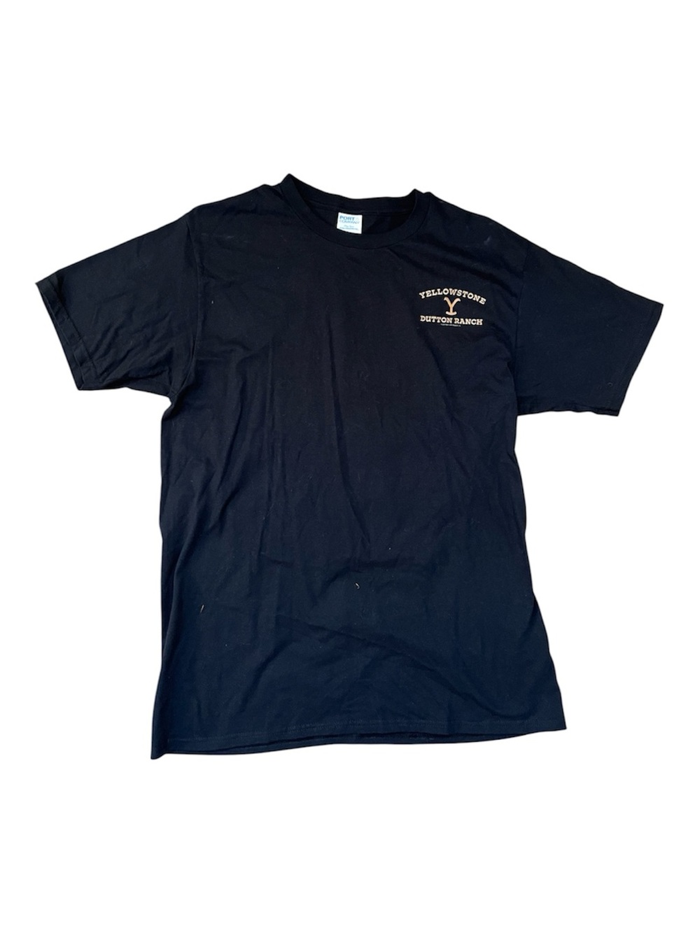 Yellowstone Dutton Ranch Black Logo Tee - Men